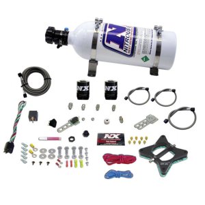 Ford Mustang Nitrous Kit - Nitrous Express - 4.6L 2-Valve Plate System with 5lb Bottle - `96-`04